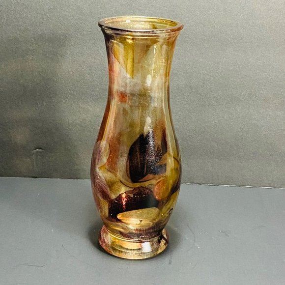 unbranded Accents Vintage Amber Vase Glass 9 Tall Poshmark